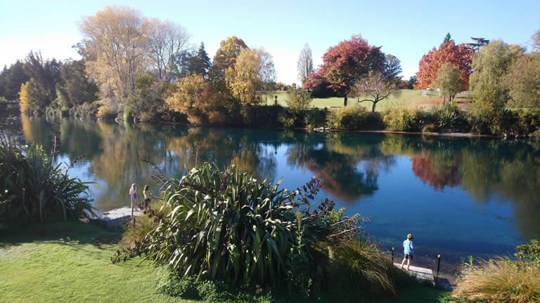 Trout fishing from your Taupo holiday home