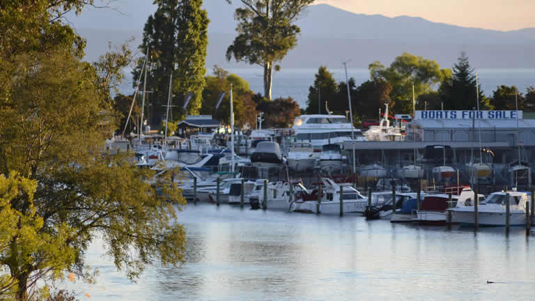 Taupo Marina views from Riverside Apartment