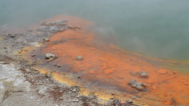 Wai-O-Tapu thermal wonderland near Riverside Apartment, Taupo, NZ