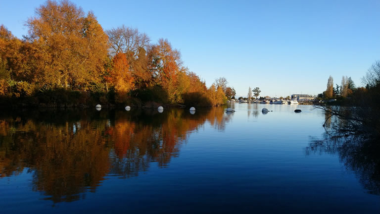 Beautiful water views from Taupo Accommodation NZ